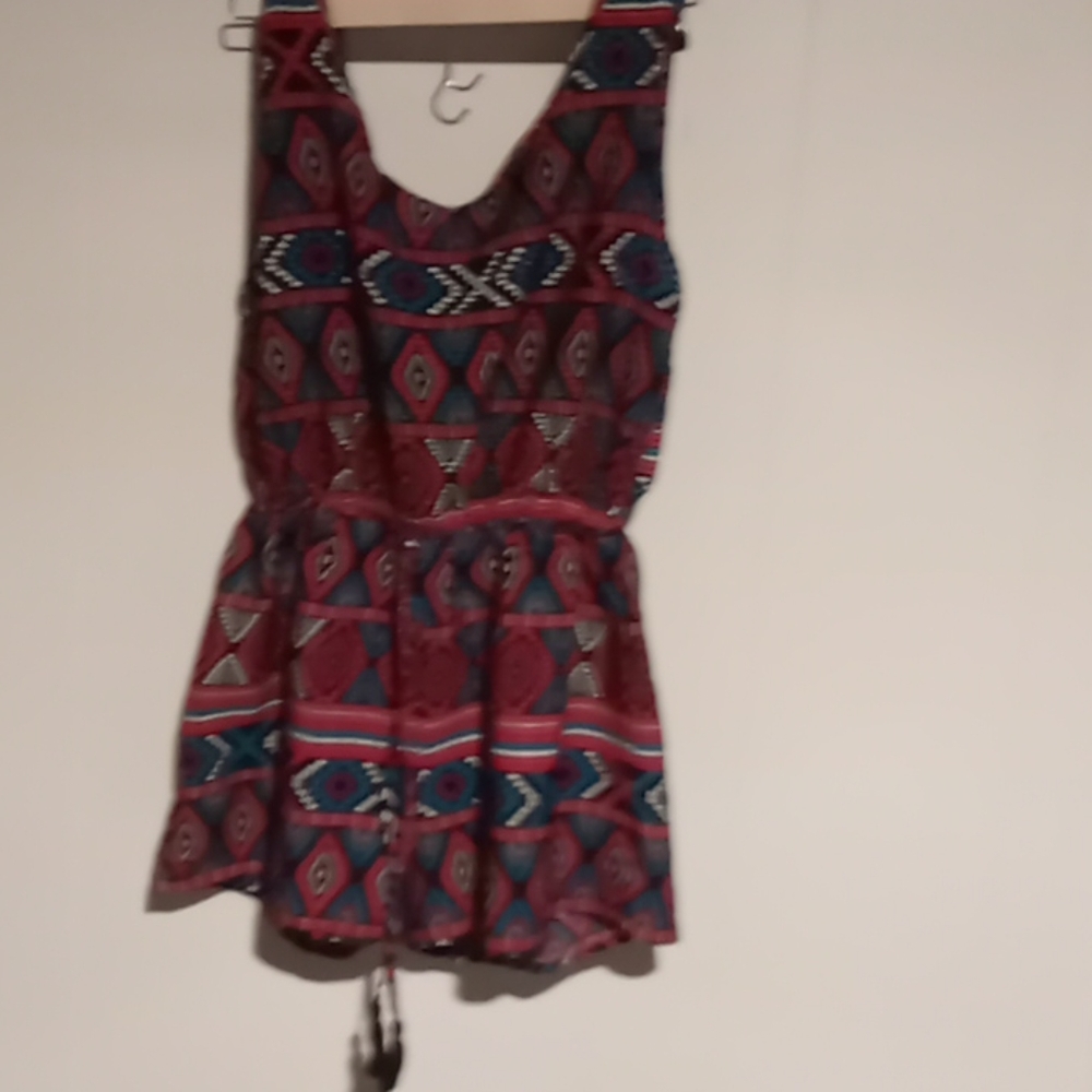 Blue rain romper